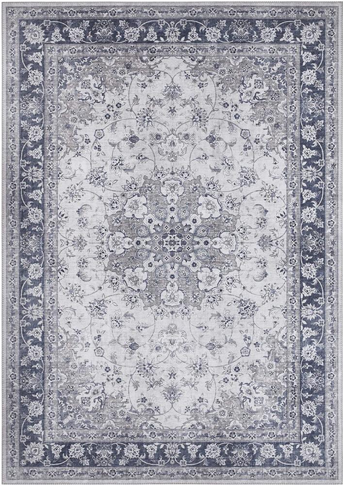 Kurzflor Teppich Nain Saphirblau - 80x150x0,7cm Bild 1