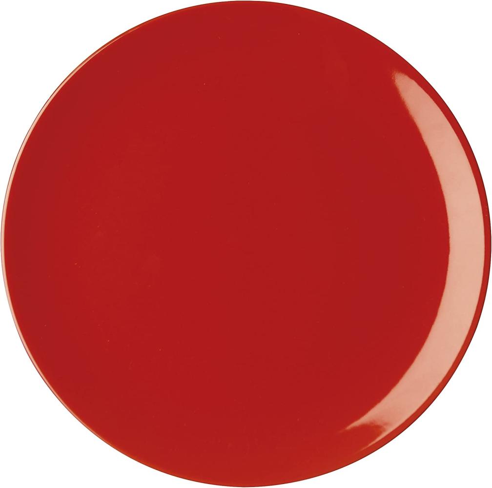 Excelsa Trendy Suppenteller, Keramik 20x20x1 cm rot Bild 1