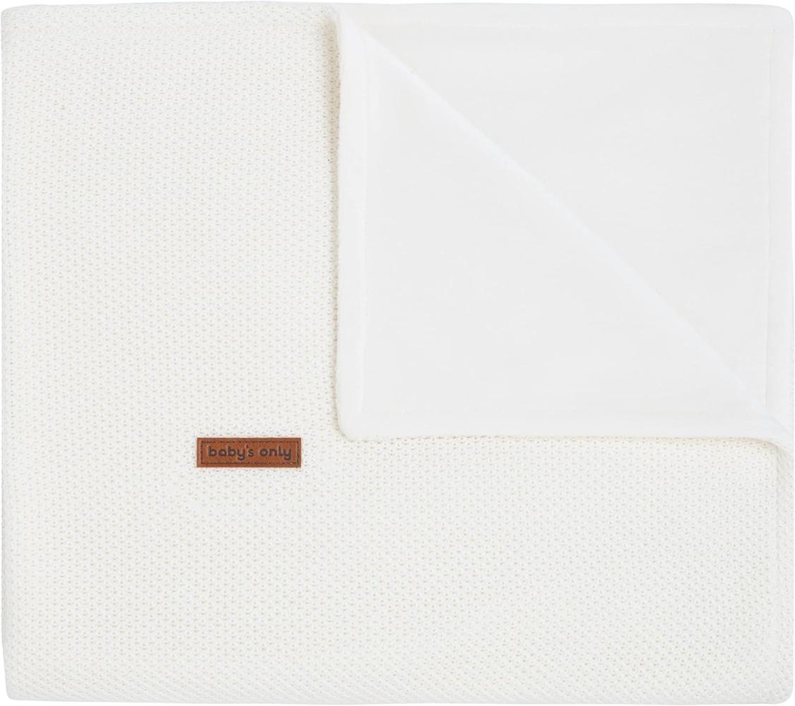 BO Baby's Only - 100x135 cm - Gitterbettdecke aus Baumwolle - TOG 1.1 - für Jungen und Mädchen - Wollweiß Bild 1