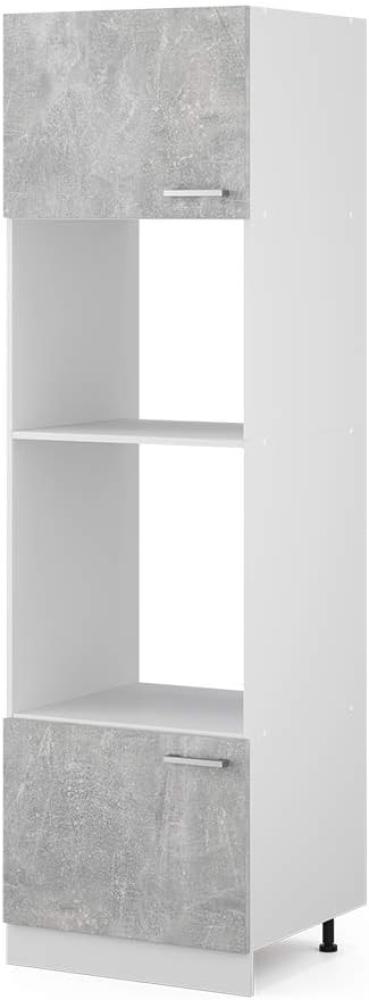 Vicco Küchenschrank R-Line Hängeschrank Unterschrank Küchenzeile Küchenunterschrank Arbeitsplatte, Möbel verfügbar in anthrazit und weiß (Beton ohne Arbeitsplatte, Mikrowellenumbauschrank 60 cm) Bild 1
