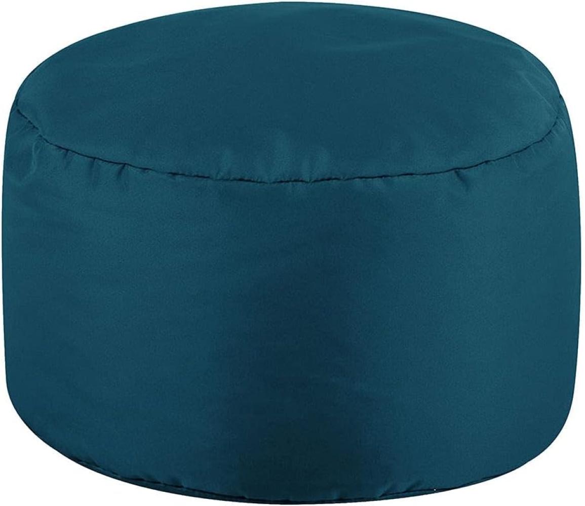 Bean Bag Bazaar Sitzpuff, Wasserabweisend, Fußhocker XL Sitzpouf Outdoor, Puff Hocker Groß, Sitzsack Hocker, Sitzkissen Bild 1