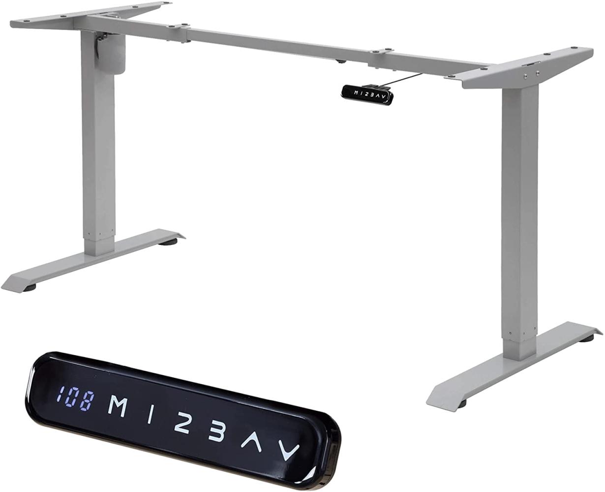 Albatros Schreibtisch-Gestell Lift N4S Silber, elektrisch höhenverstellbar mit Memory-Funktion, Kollisionsschutz und Soft-Start/Stop Bild 1