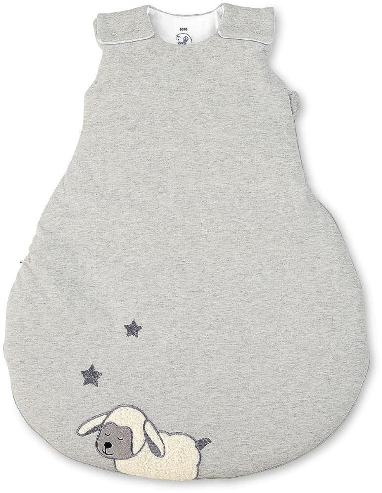Sterntaler Schlafsack Schaf Stanley für Babys, Reißverschluss und Knöpfe, Größe: 50/56, Grau Bild 1
