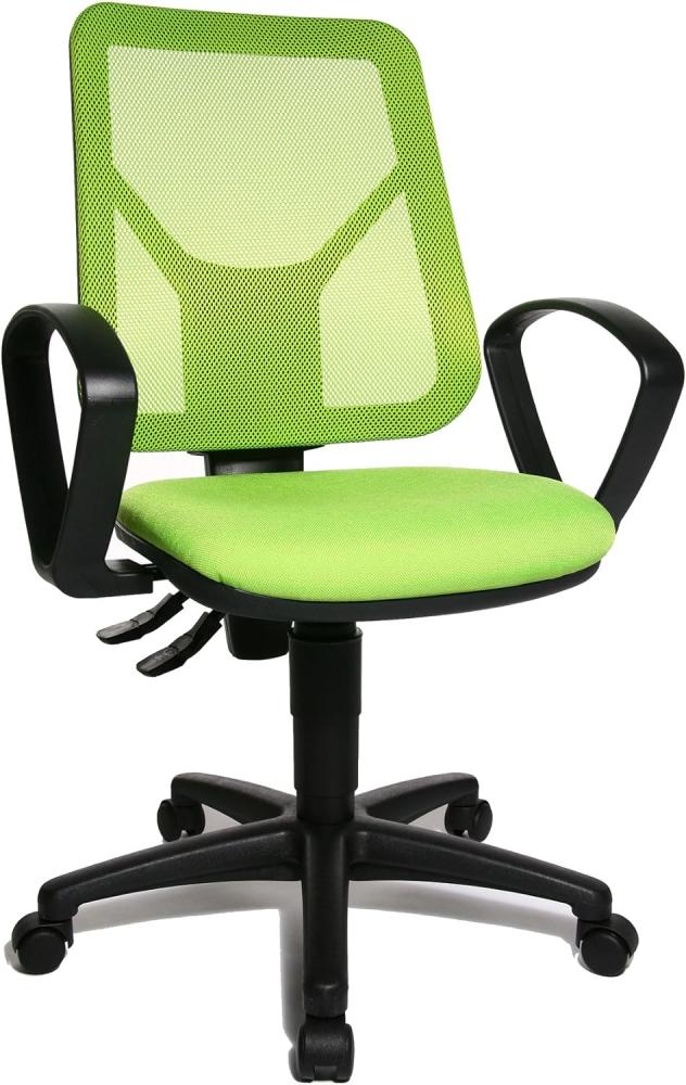 TOPSTAR Bürodrehstuhl, Polypropylen, Polyester, grün Bild 1