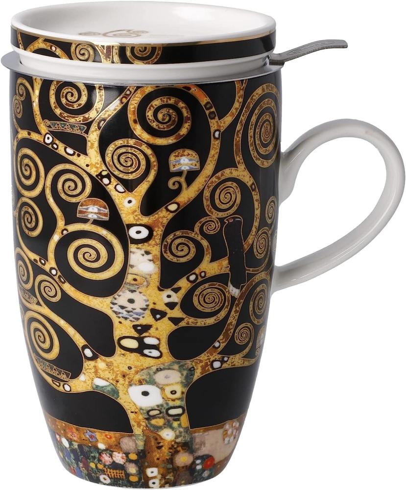 Goebel Teetasse mit Deckel und Sieb Gustav Klimt - Der Lebensbaum, Artis Orbis, Fine Bone China, 450 ml, 67072031 Bild 1