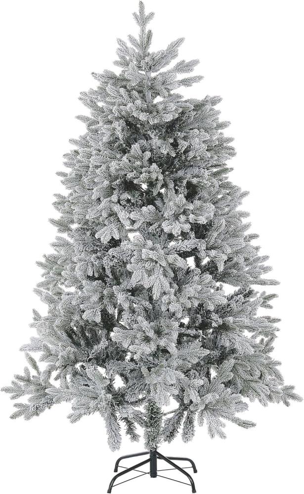 Künstlicher Weihnachtsbaum schneebedeckt 180 cm weiß FORAKER Bild 1