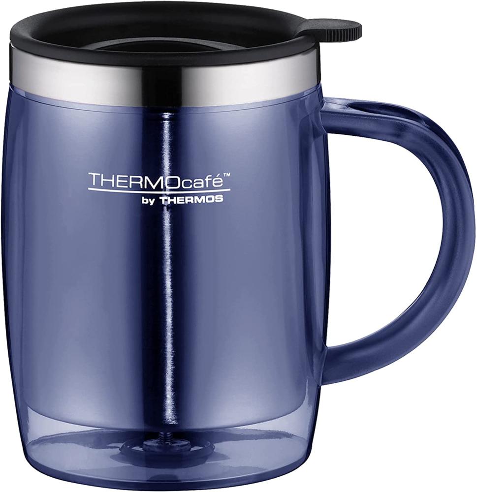 Thermos Trinkbecher Desktop Mug blau Bild 1