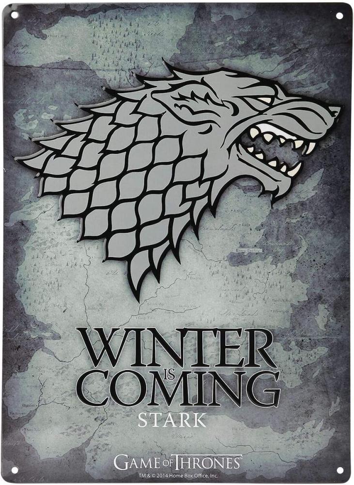 Game of Thrones \"Stark\" - Metallplatte - Emblem Bild 1