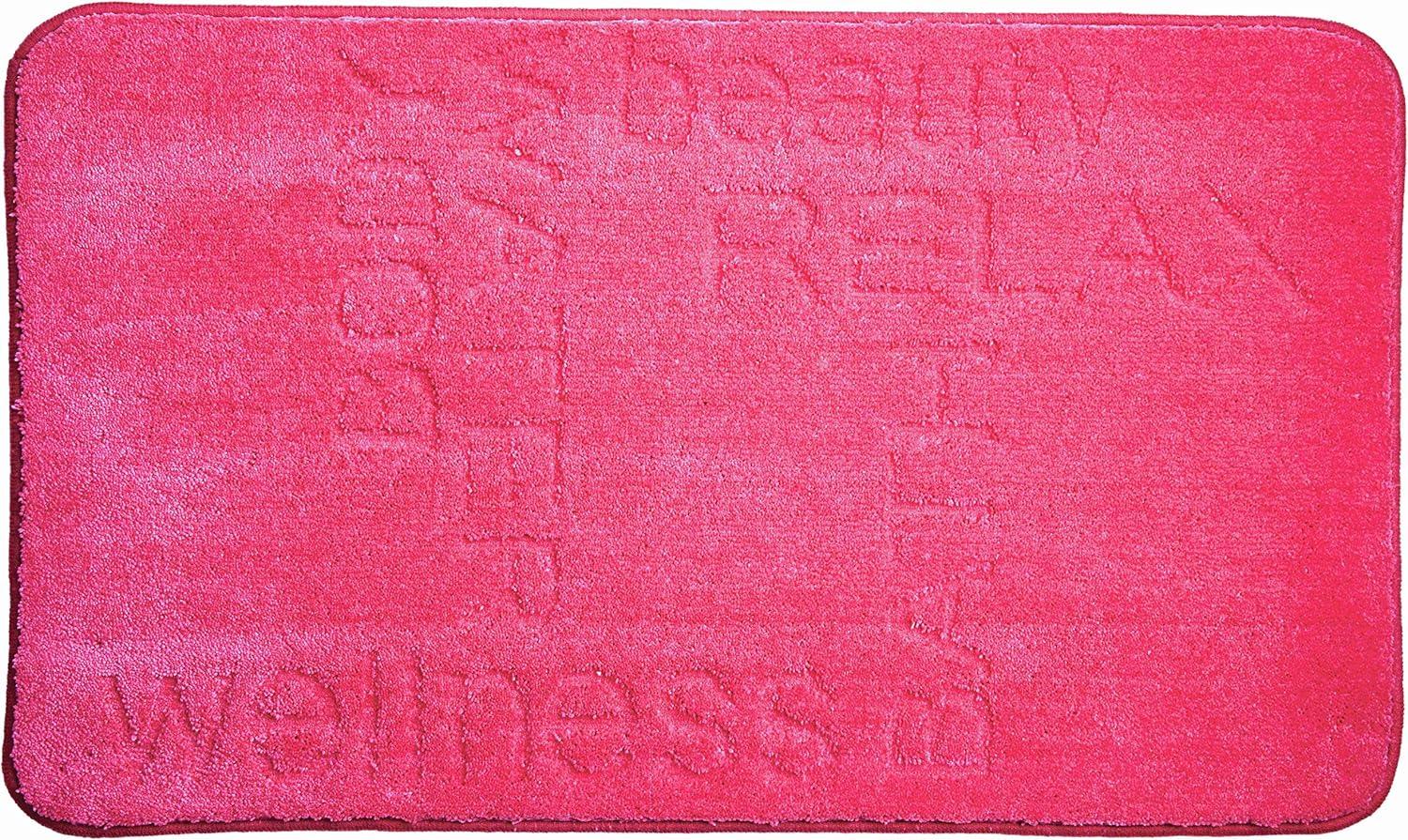 GRUND FEELING Badematte 60 x 100 cm Pink Bild 1