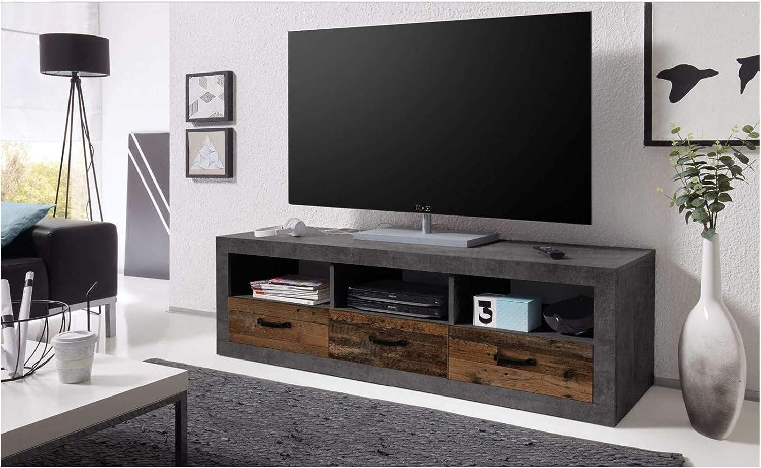 TV-Board >Ingmar< in Betonoxid - 147x49x45cm (BxHxT) Bild 1