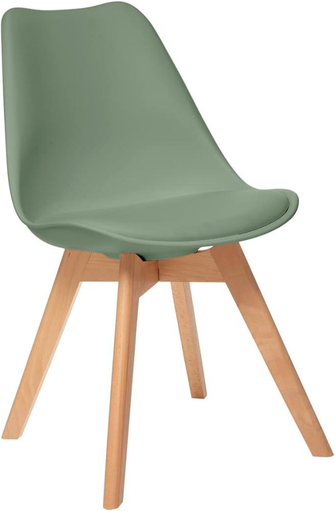 Stuhl, skandinavisch, Khaki Bild 1