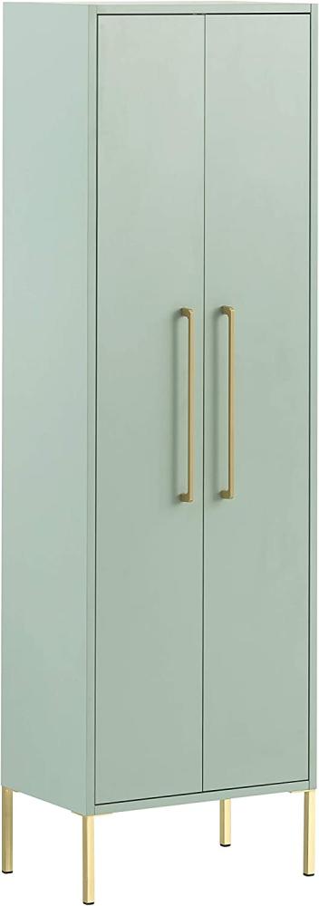 Schildmeyer Highboard Gloria 146637, Holzwerkstoff, Mint/Gold, 2 Türen Bild 1