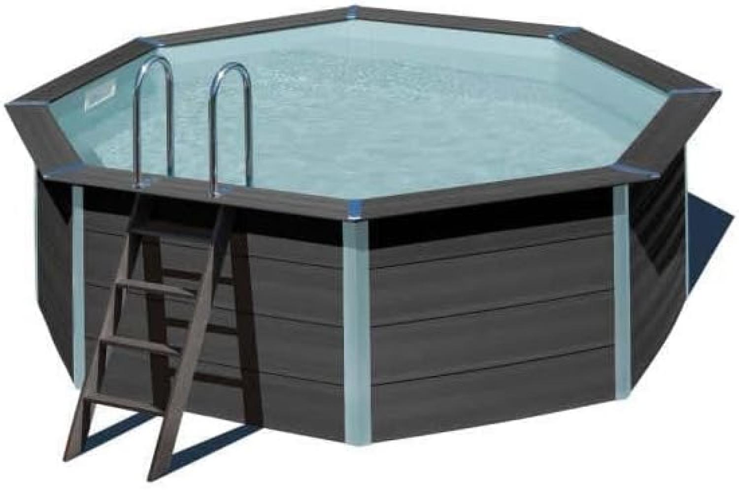 Gre Pools WPC Pool Santorin Pool aus Kunststoff in Grau Bild 1