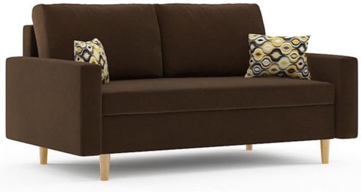 Sofa TENA 2, 150x75x90, haiti 14/amber 73 Bild 1