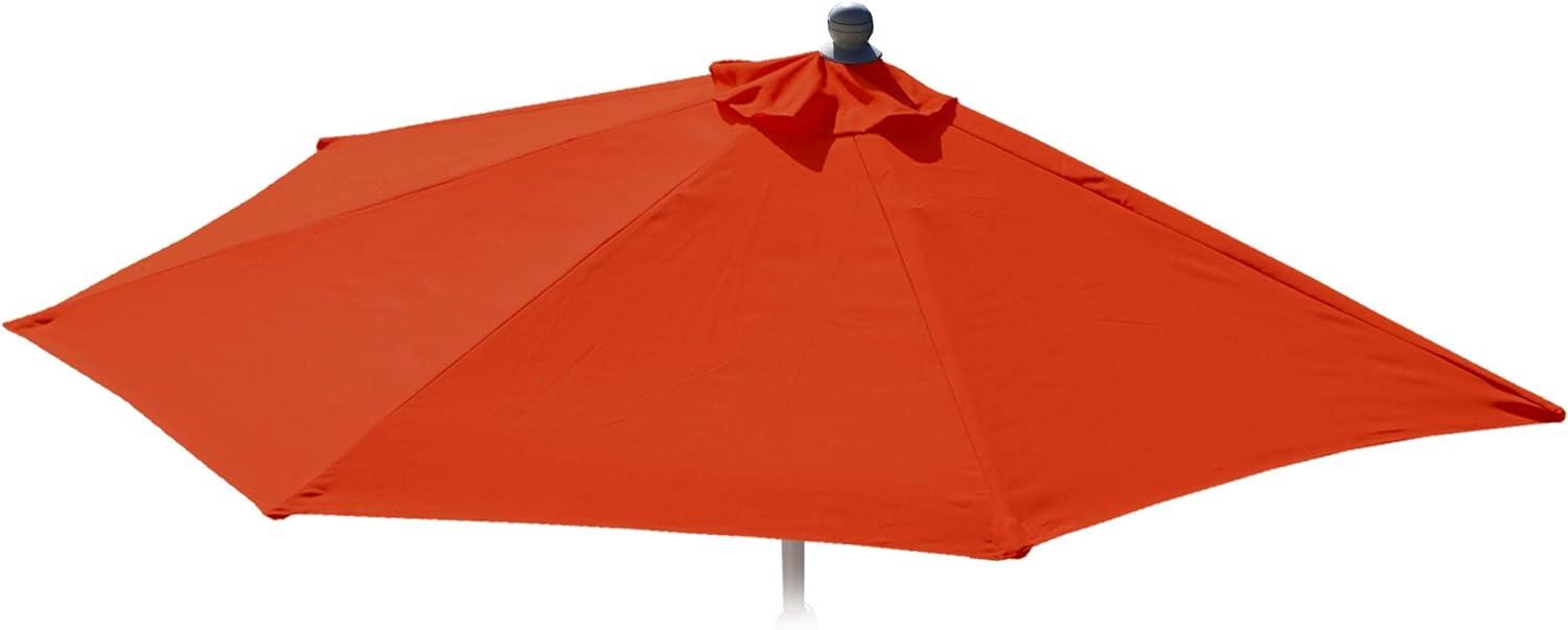 Ersatz-Bezug für Sonnenschirm halbrund Parla, Sonnenschirmbezug Ersatzbezug, 300cm Stoff/Textil UV 50+ 3kg ~ terracotta Bild 1