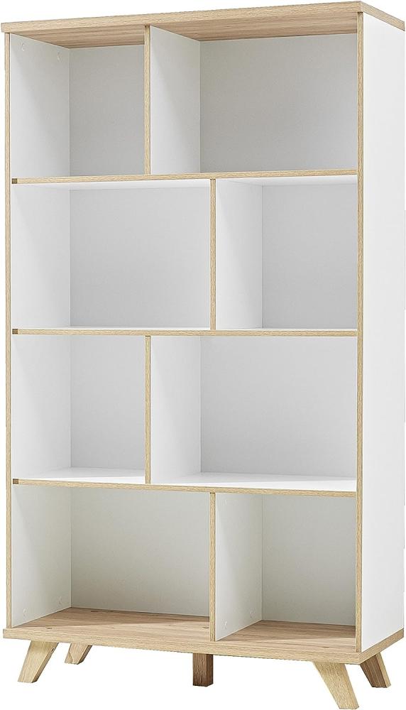 Germania 'Oslo' Bücherregal, Aktenregal, weiß matt/Sanremo Eiche, ca. 171 cm hoch Bild 1