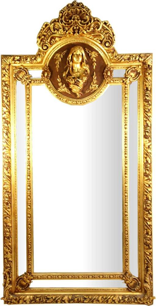 Herrschaftlicher Casa Padrino Barock Spiegel Gold Maria Motiv - Barock Möbel Antik Stil Bild 1