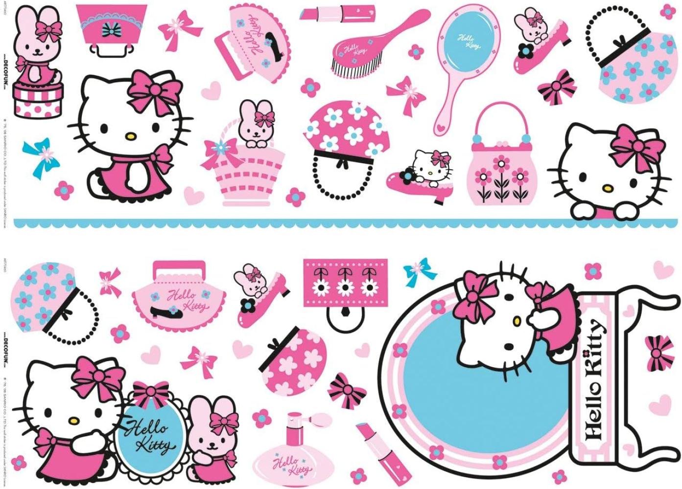 Sanrio Hello Kitty-Maxi Sticker Wandsticker Bild 1