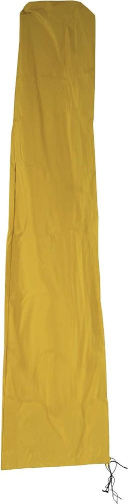 Schutzhülle Meran für Marktschirm bis 5m, Abdeckhülle Cover mit Reißverschluss ~ gelb Bild 1