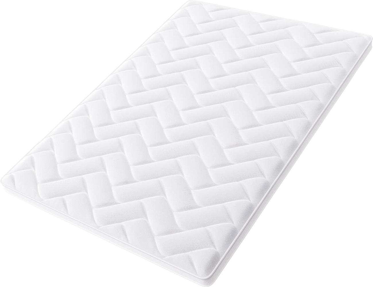 Hilding Sweden Pure 50 Matratzentopper, Mittelharte Matratzenauflage für besseren Schlafkomfort, Schaumstoff, Weiß, 200 x 100 cm Bild 1