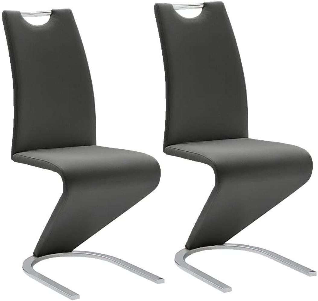 Schwingstuhl AMADO 2 Stühle Schwarz Bild 1