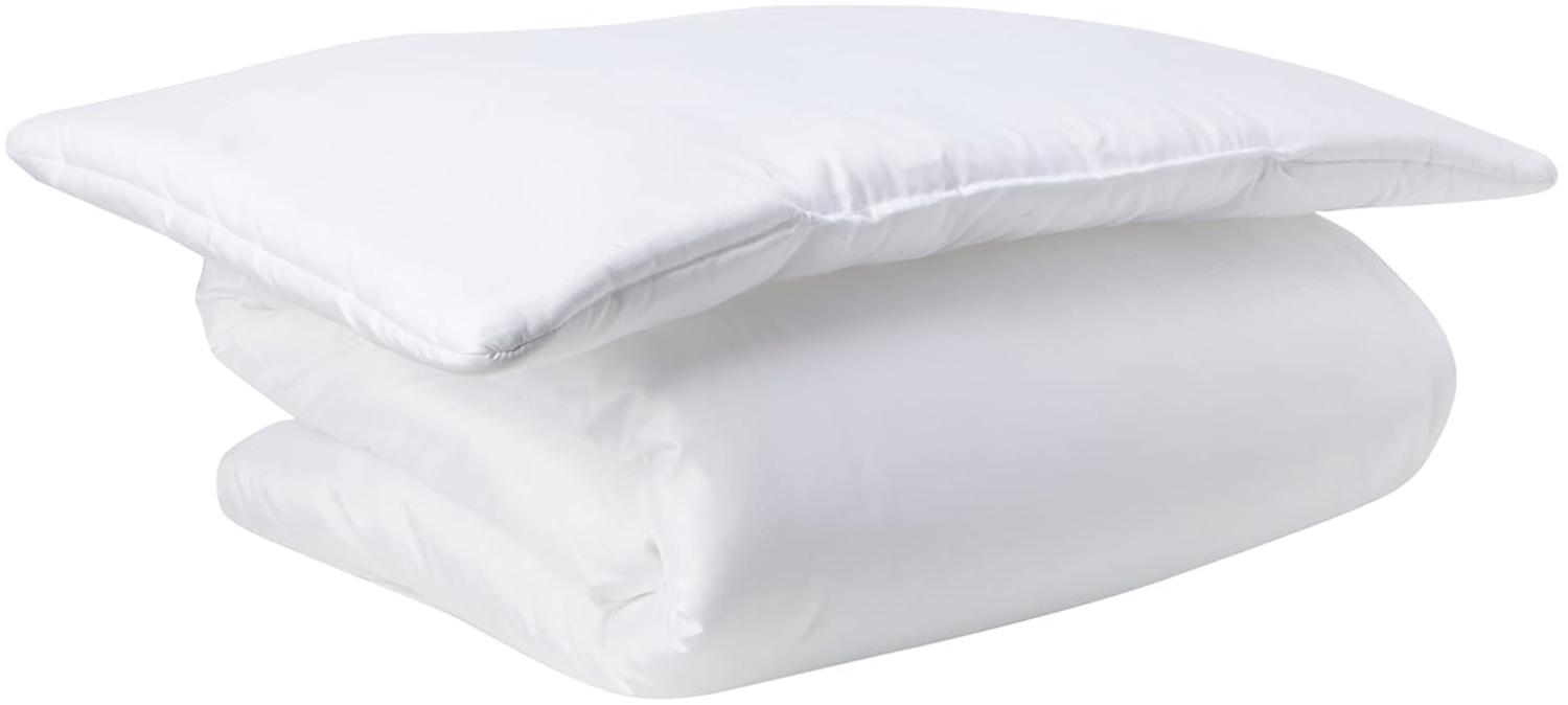 Baby-Komfortbettdecke/Bettdecke und Kissen für Kinderbett/Kinderbett (120 x 90 cm), Weiß Bild 1