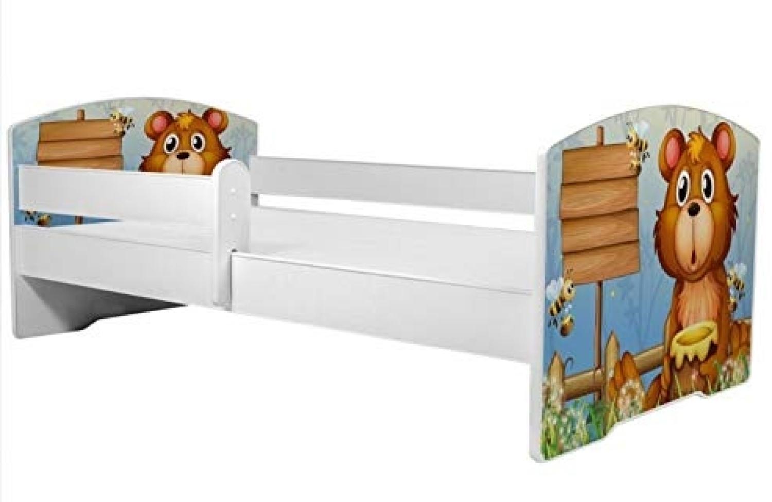 Angelbeds 'Luk2 Luk' Kinderbett 80 x 160 cm, Motiv 8, mit Lattenrost, Matratze und mit Bettschublade Bild 1
