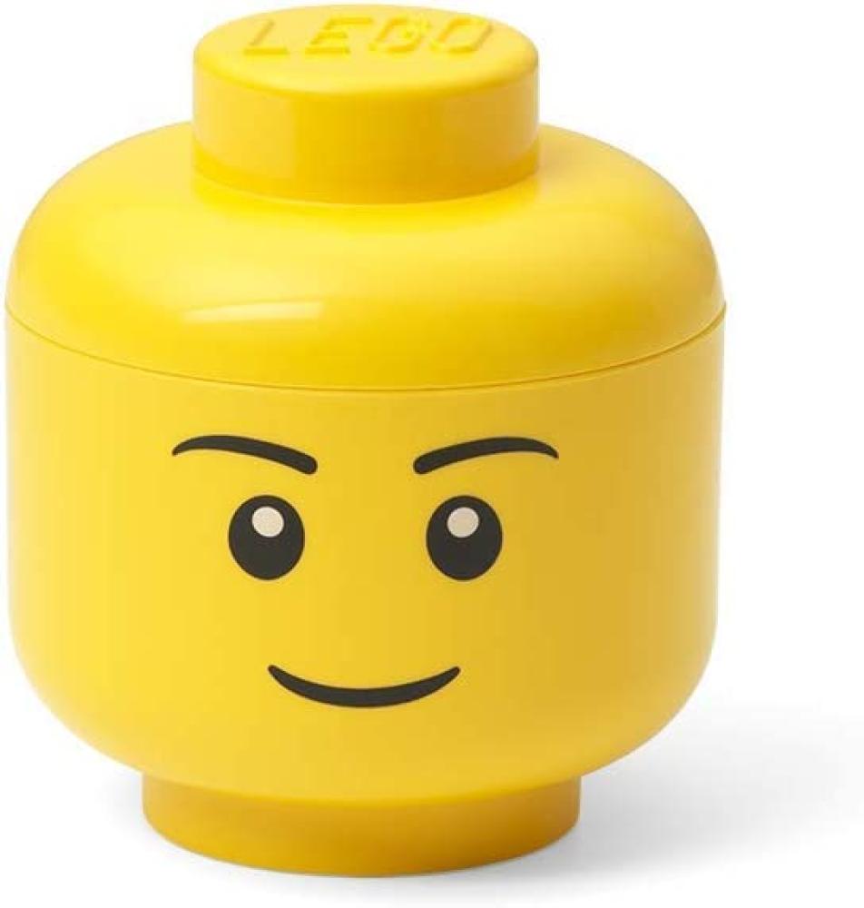 Room Copenhagen 'LEGO Storage Head Boy' Aufbewahrungsbox gelb mini Bild 1