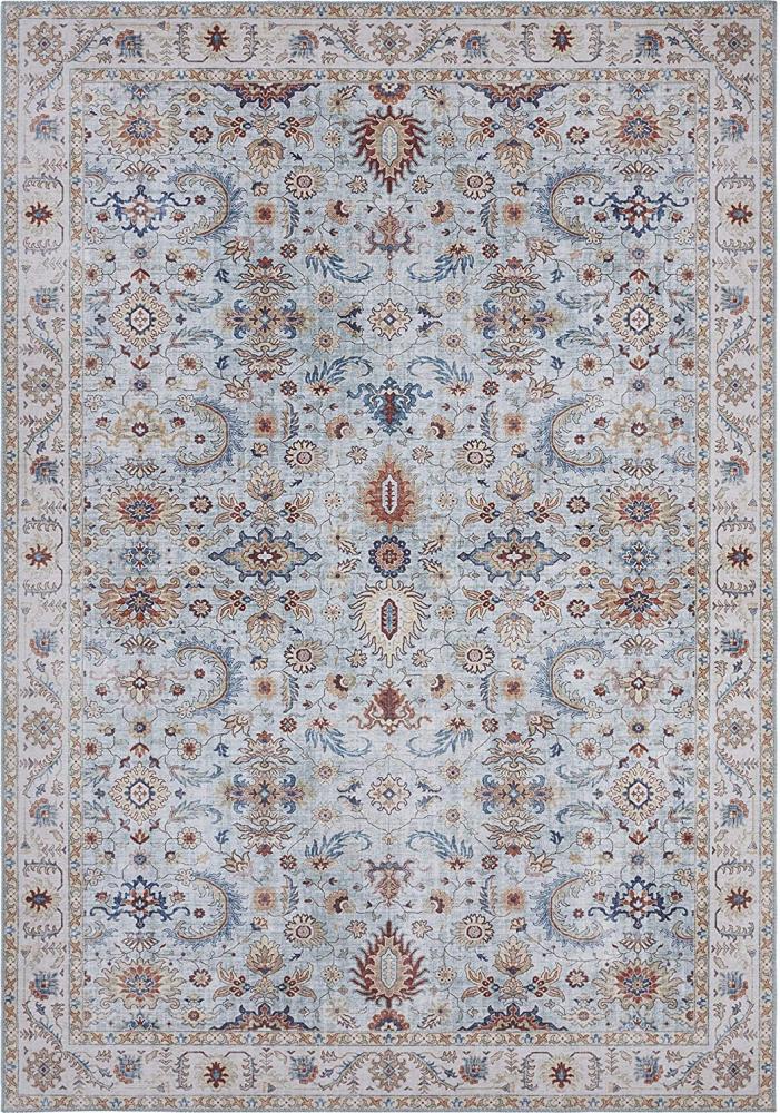 Vintage Teppich Vivana Himmelblau 160x230 cm Bild 1