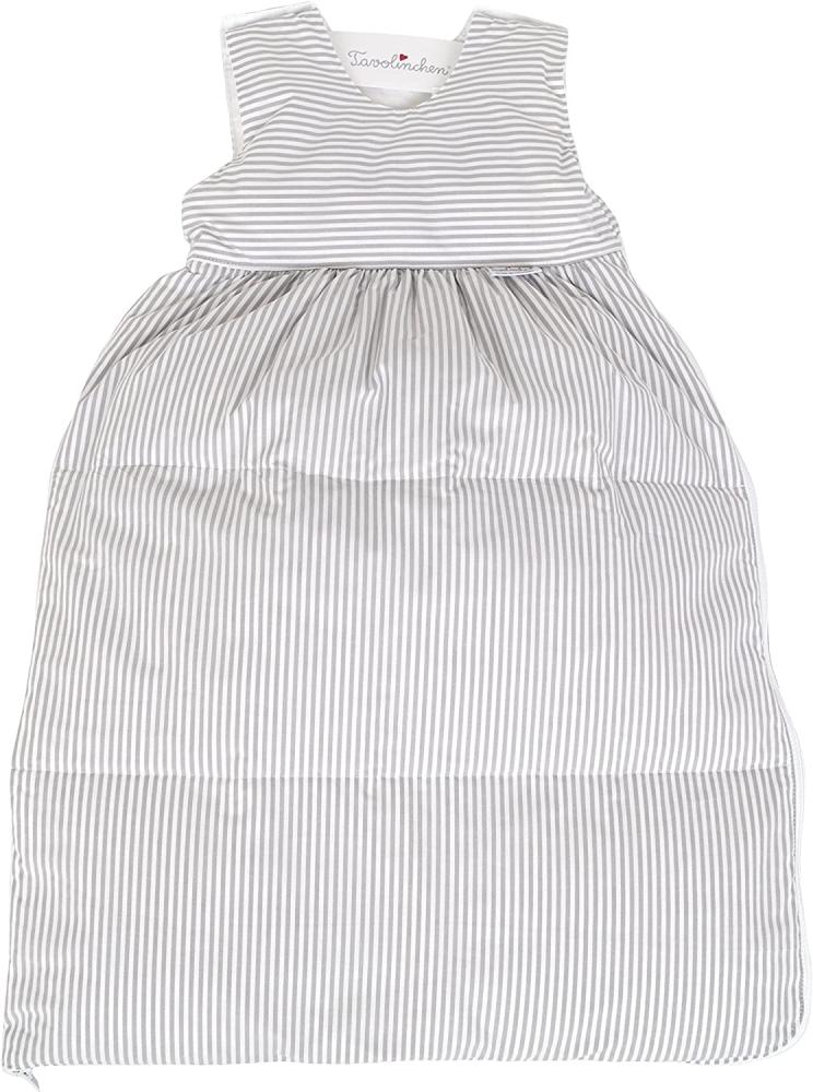 Tavolinchen Babyschlafsack Daunenschlafsack\"Streifen klassisch\" Kinderschlafsack - grau - 90cm Bild 1