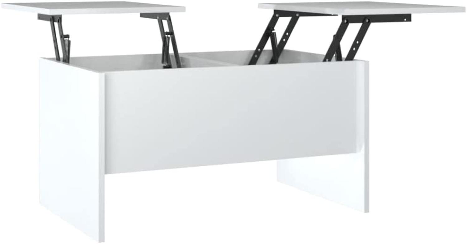 Couchtisch Hochglanz-Weiß 80x50x42,5 cm Holzwerkstoff Bild 1