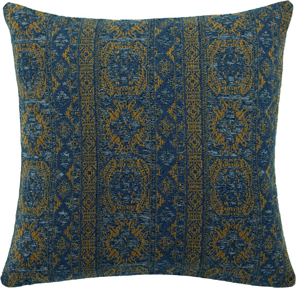 Homing Kissenhülle Marrakech 45x45 blau Kissen Bezug Wohnzimmer Geometrisch Bild 1