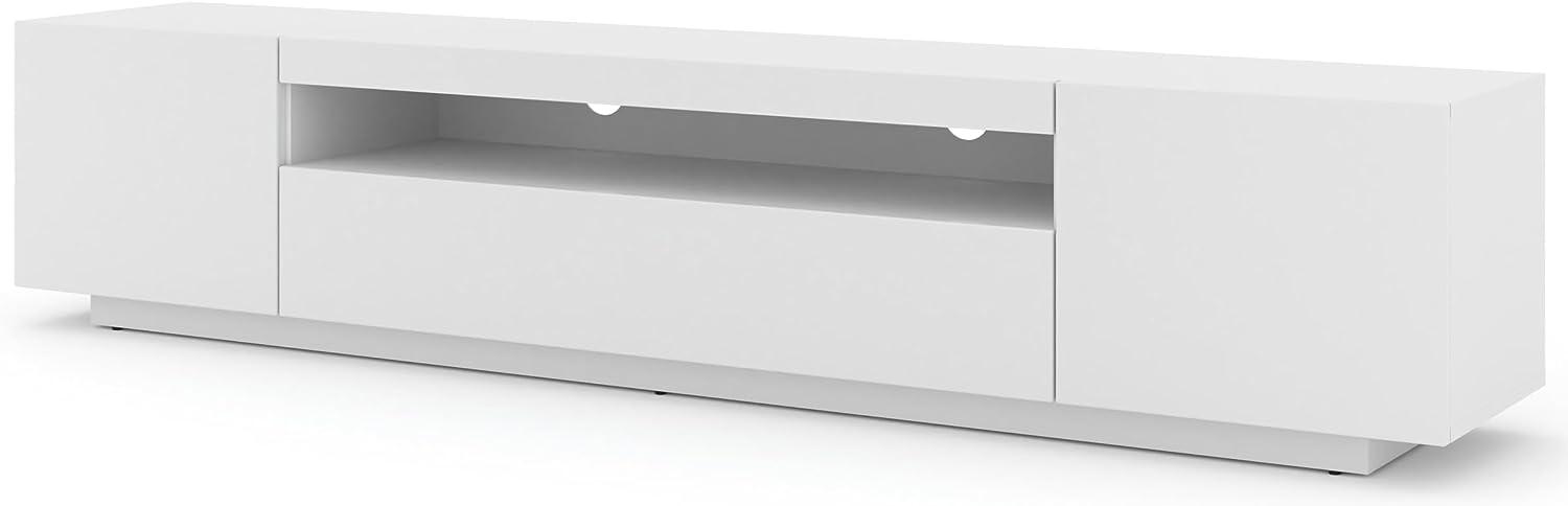 Domando Lowboard Empoli M2 Modern Breite 200cm, stehend oder hängend in Weiß Matt Bild 1