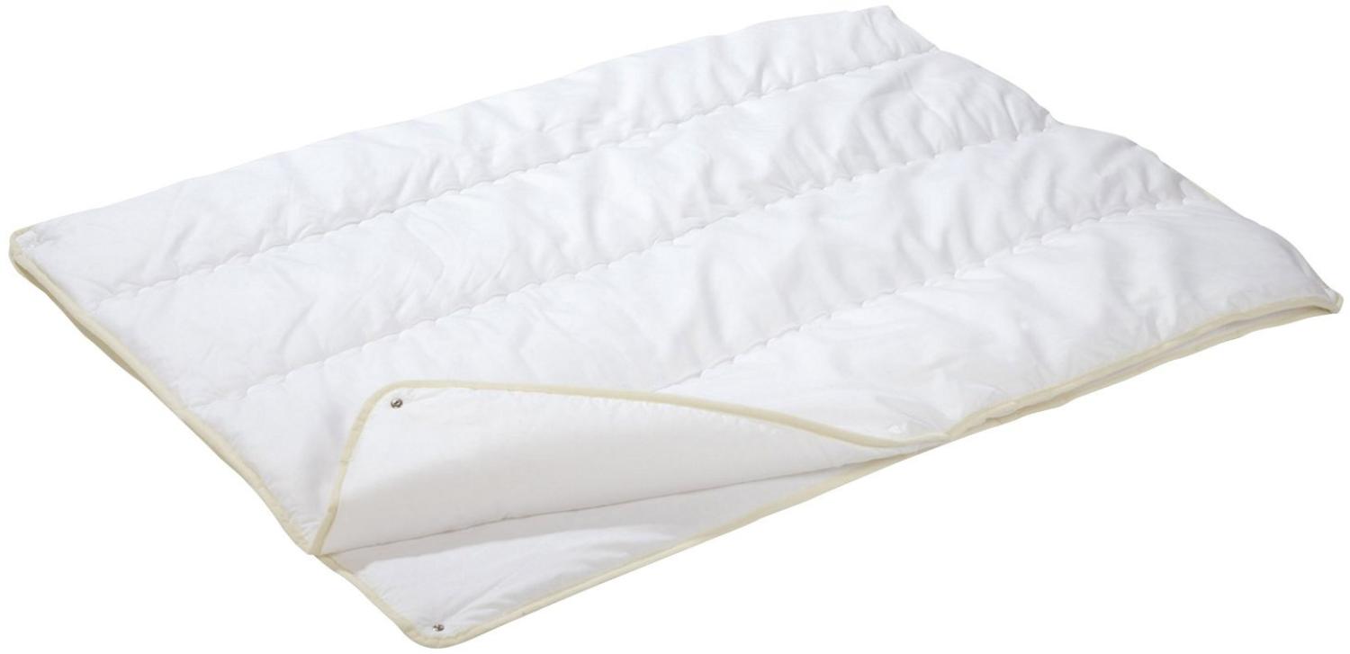 Alvi Kinder-Vier-Jahreszeiten-Bett Textilfaser weiss Größe 100x135 cm Bild 1