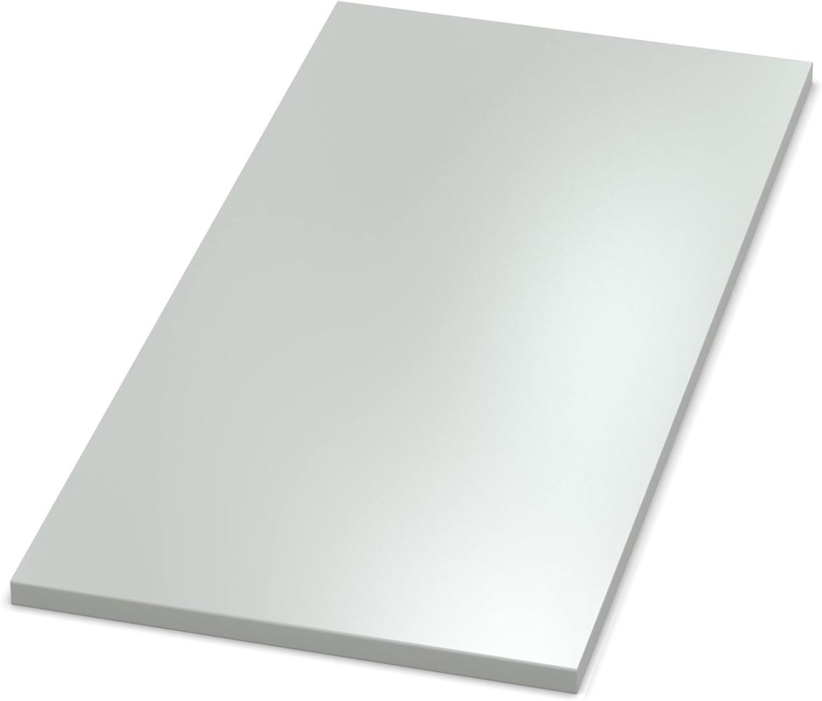 AUPROTEC Tischplatte 19mm grau 1800 x 700 mm Holzplatte melaminharzbeschichtet Spanplatte mit Umleimer ABS Kante Auswahl: 180 x 70 cm Bild 1