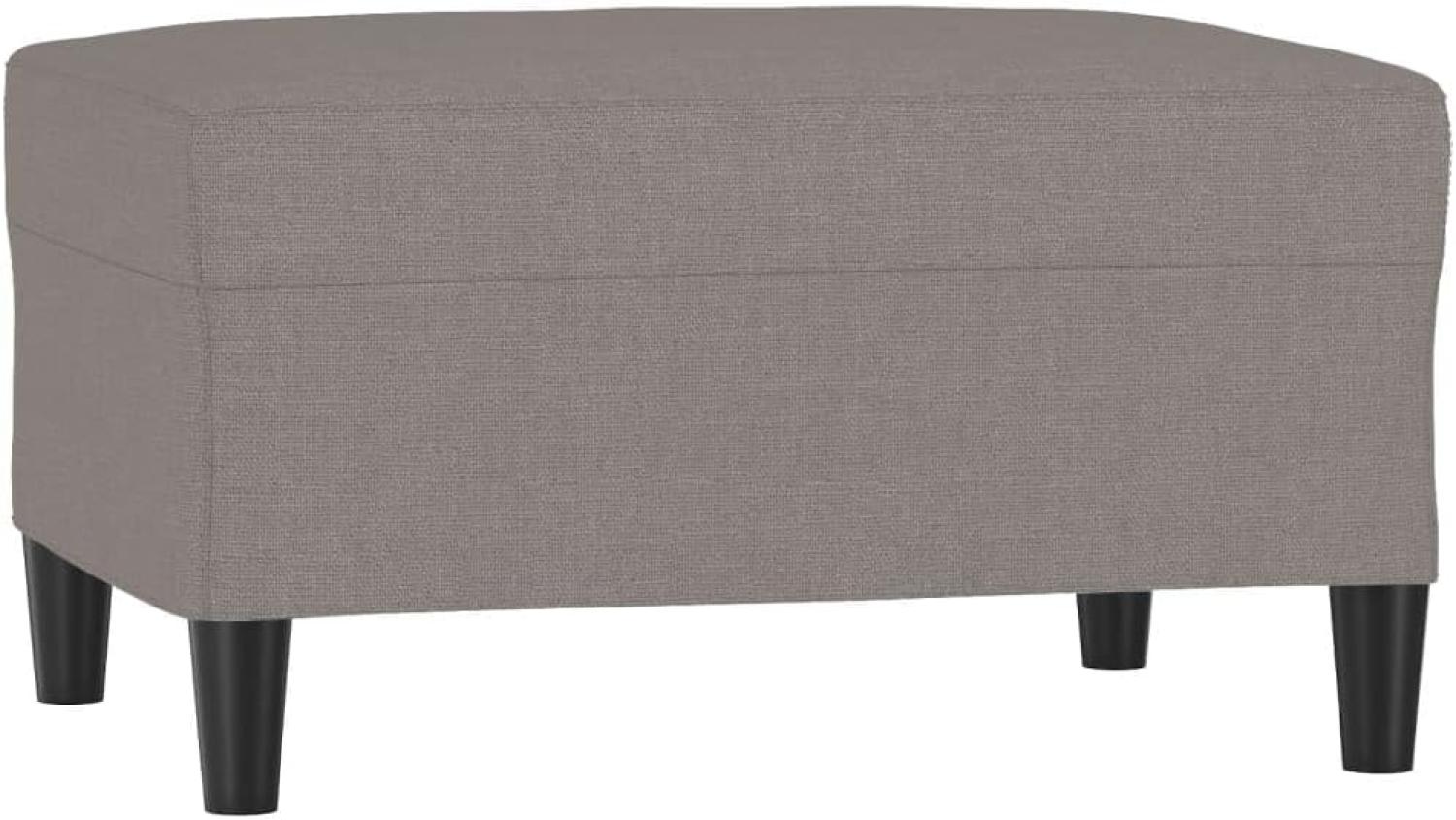 vidaXL Fußhocker Taupe 70x55x41 cm Stoff [349310] Bild 1