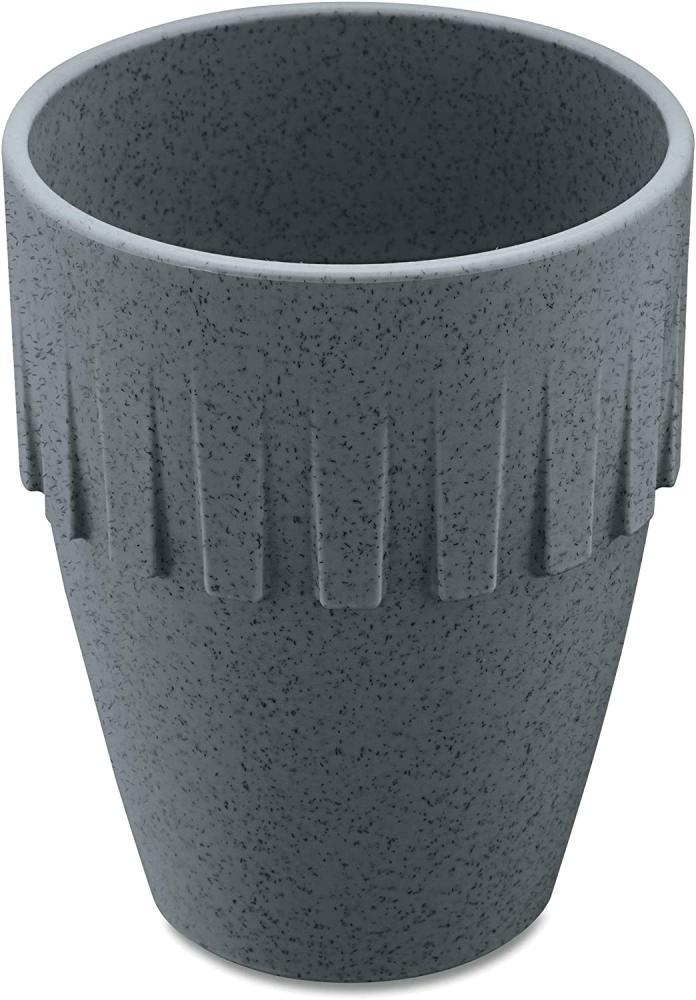 Koziol Becher Cappuccino Connect, Kaffeebecher, Tasse, Kaffeetasse, Thermoplastischer Kunststoff, Organic Deep Grey, 300 ml, 4080673 Bild 1