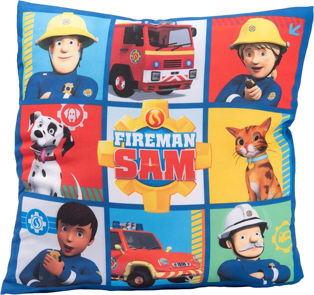 Fireman Sam - Kissen "Squares" 30 x 30 cm Bild 1