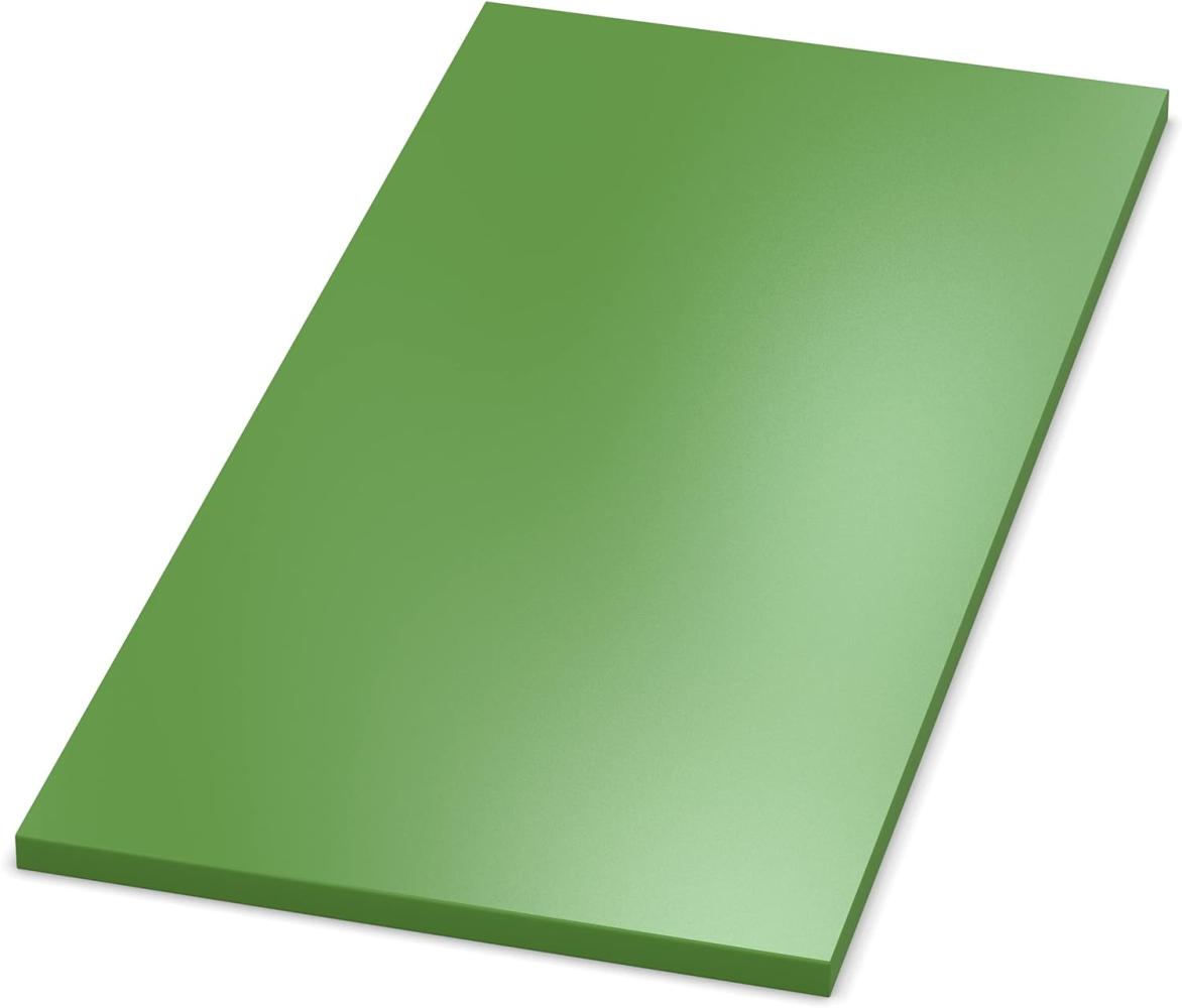 AUPROTEC Tischplatte 19mm grün 800 x 800 mm Holzplatte melaminharzbeschichtet Spanplatte mit Umleimer ABS Kante Auswahl: 80 x 80 cm Bild 1