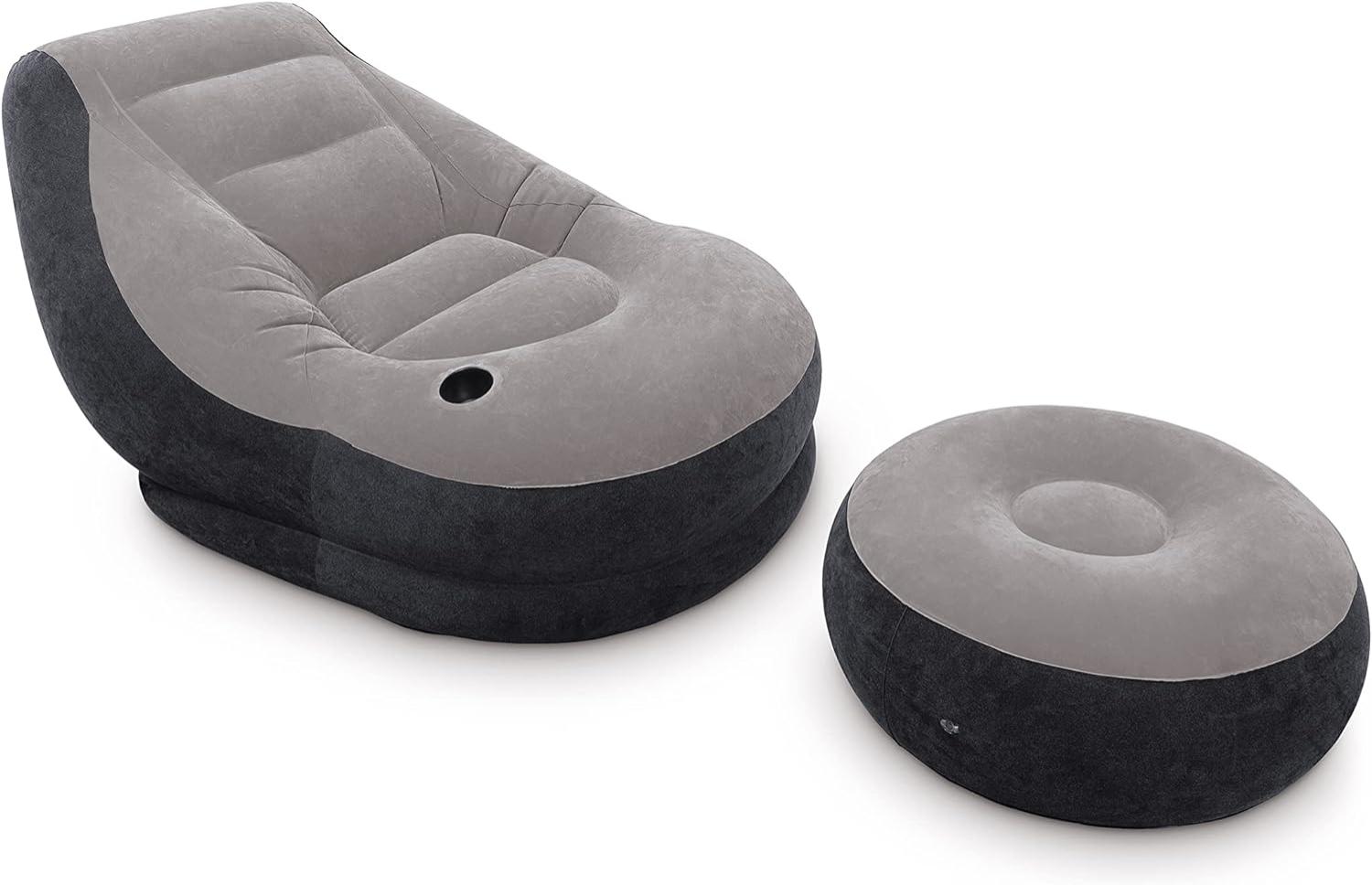Aufblasbarer Sessel Intex Ultra Lounge Fußstütze 99 x 76 x 130 cm Bild 1