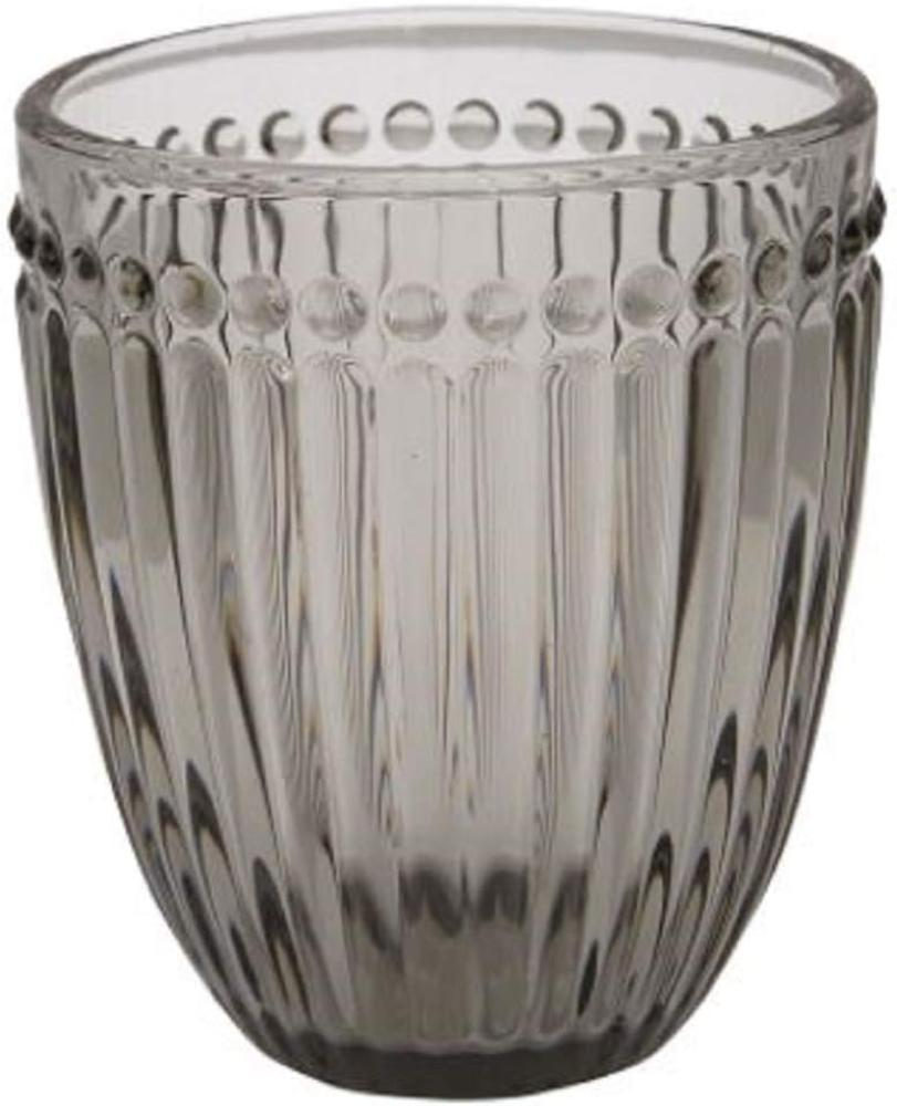 Greengate Wasserglas Alice Grey Glas Grau 9,5cm Bild 1