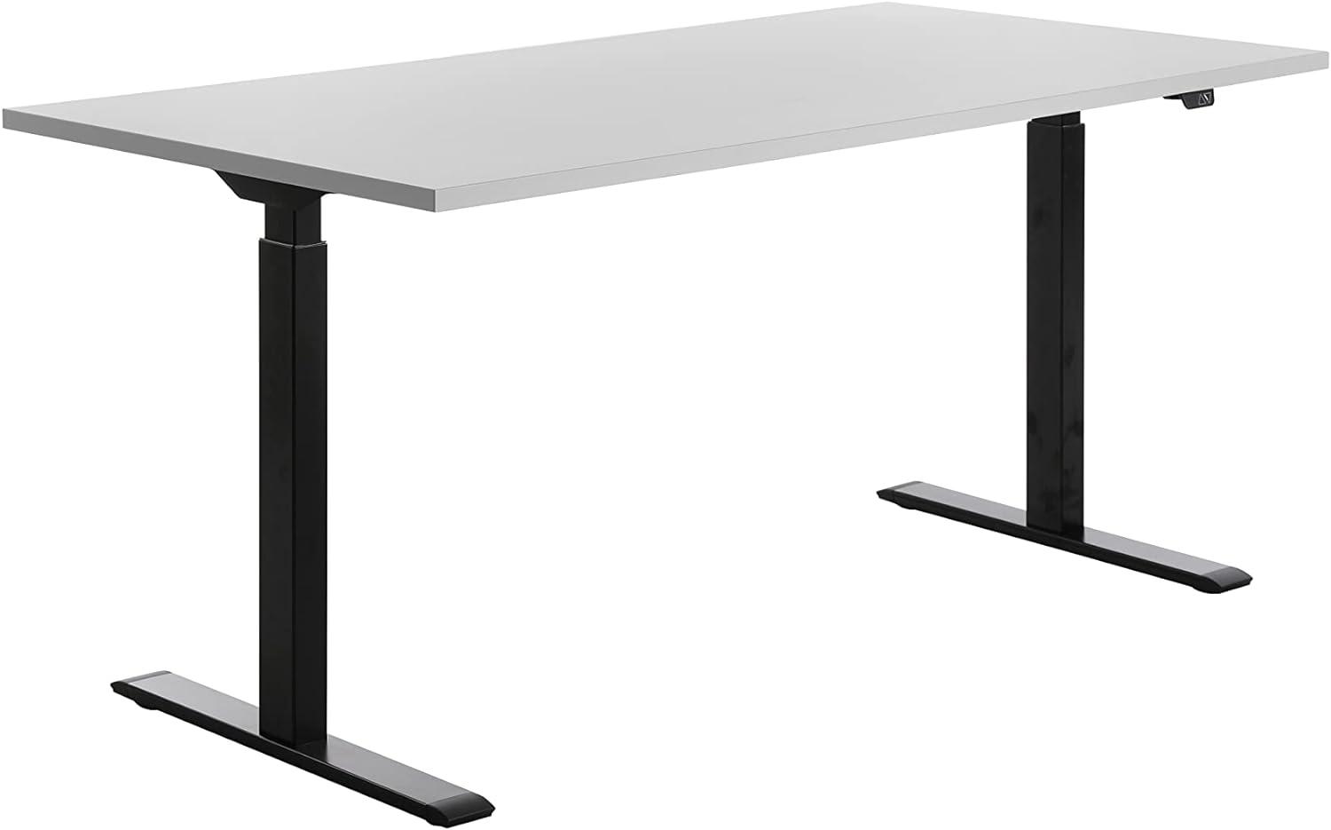 Topstar E-Table Höhenverstellbarer Schreibtisch, Holz, Schwarz/grau, 160x80 Bild 1