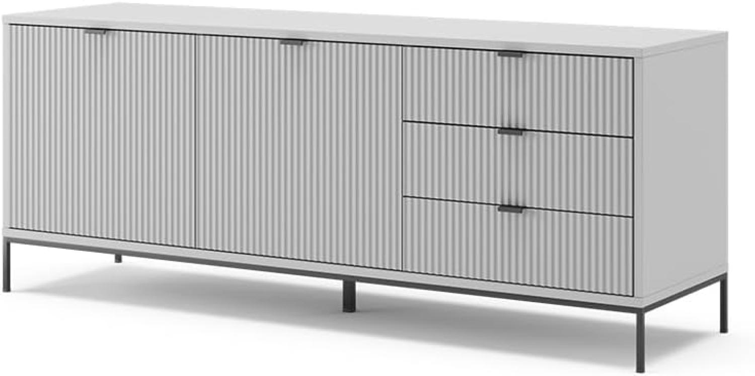 Vicco TV-Lowboard Eliza, Grau 150 x 42 cm, Fernsehtisch, Wohnzimmer, modern Bild 1
