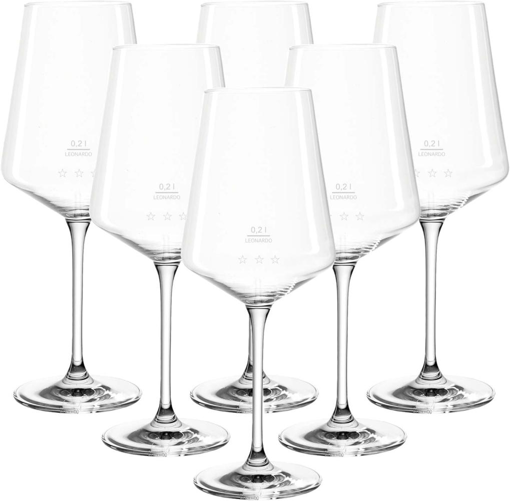 Leonardo PUCCINI Weißweinglas 0,2 l geeicht 6er Set "Gastro-Edition" Bild 1