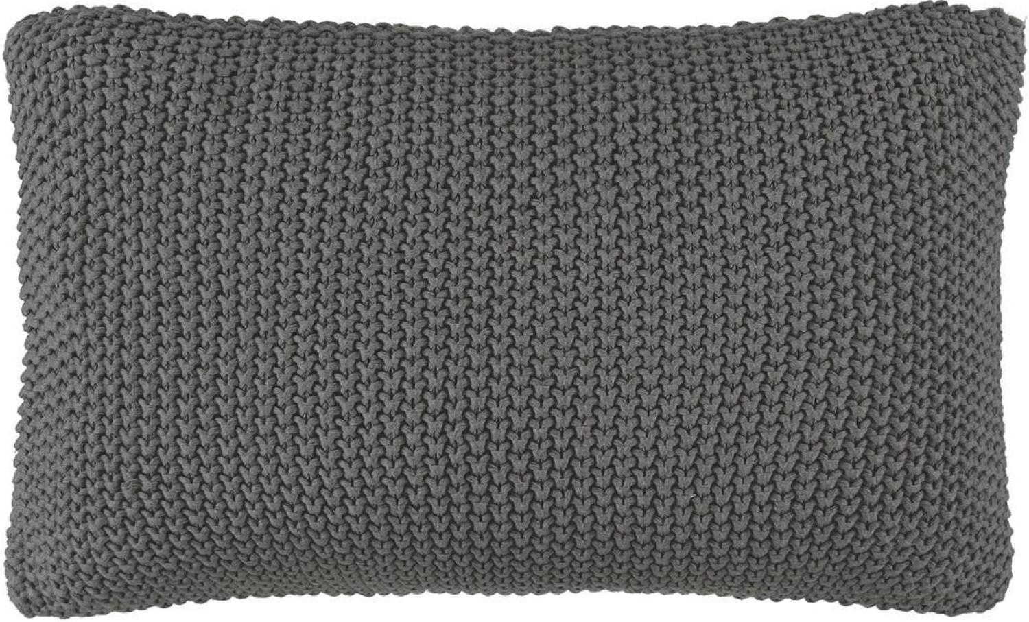 Marc O Polo Strick Dekokissen Plaid Nordic Knit stone | Dekokissen 30x60 cm Bild 1