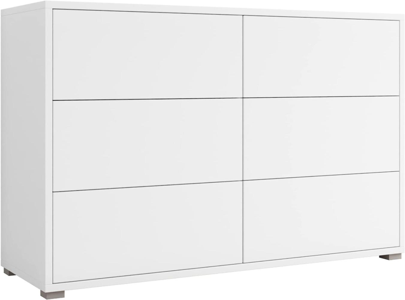 'Gesita K1D4SZ' Kommode, Weiß, 73 x 120 cm Bild 1