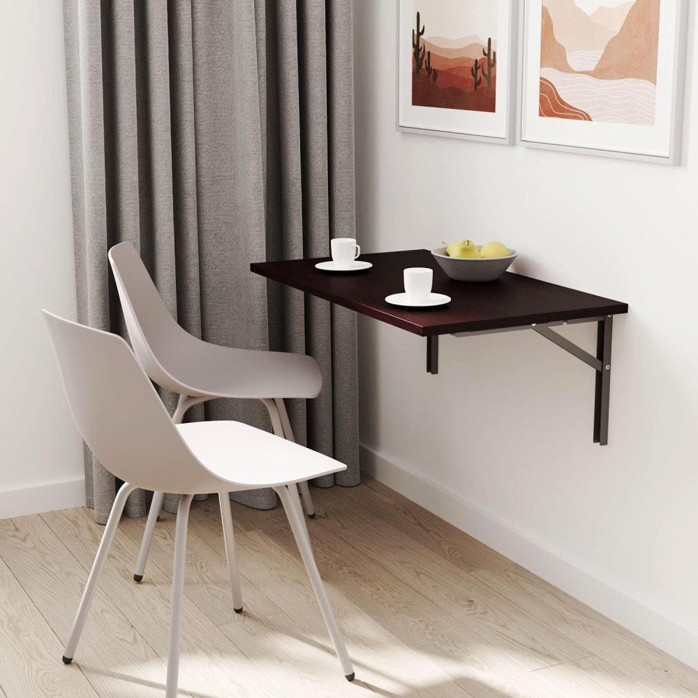 mikon 100x60 | Wandklapptisch Klapptisch Wandtisch Küchentisch Schreibtisch Kindertisch | WENGE Bild 1