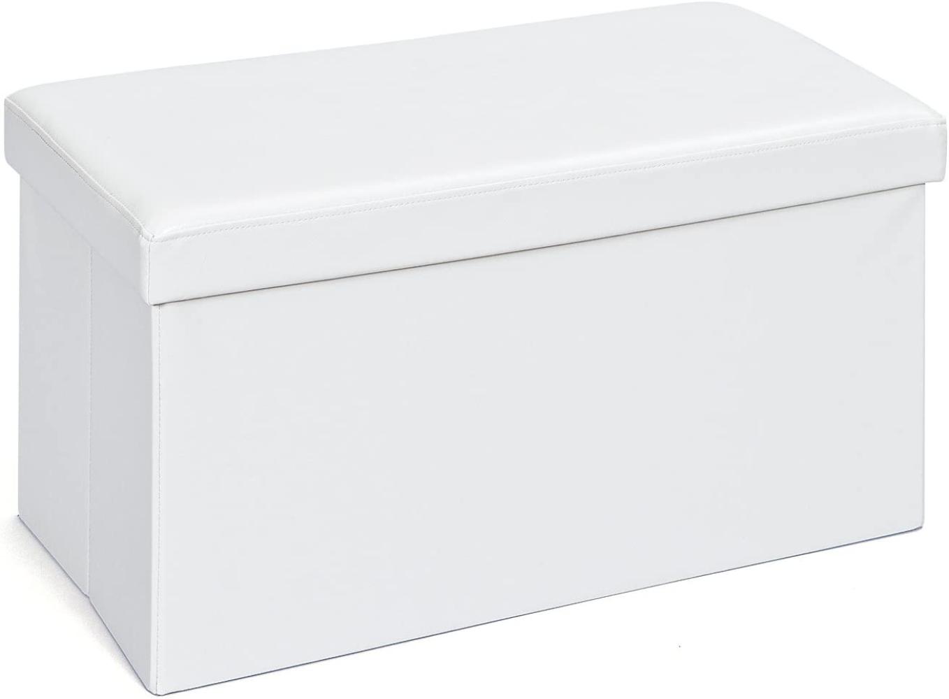 Inter Link Faltbox Setto groß Weiß mit Sitzpolster, 76x38x38 cm Bild 1
