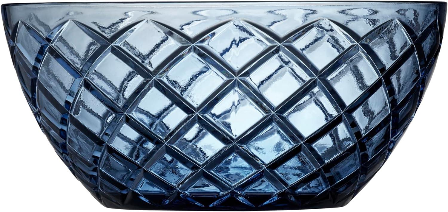 Lyngby Glas Salatschüssel Sorrento, Servierschale, Schale, Glas, Blau, 24 cm, 29037 Bild 1