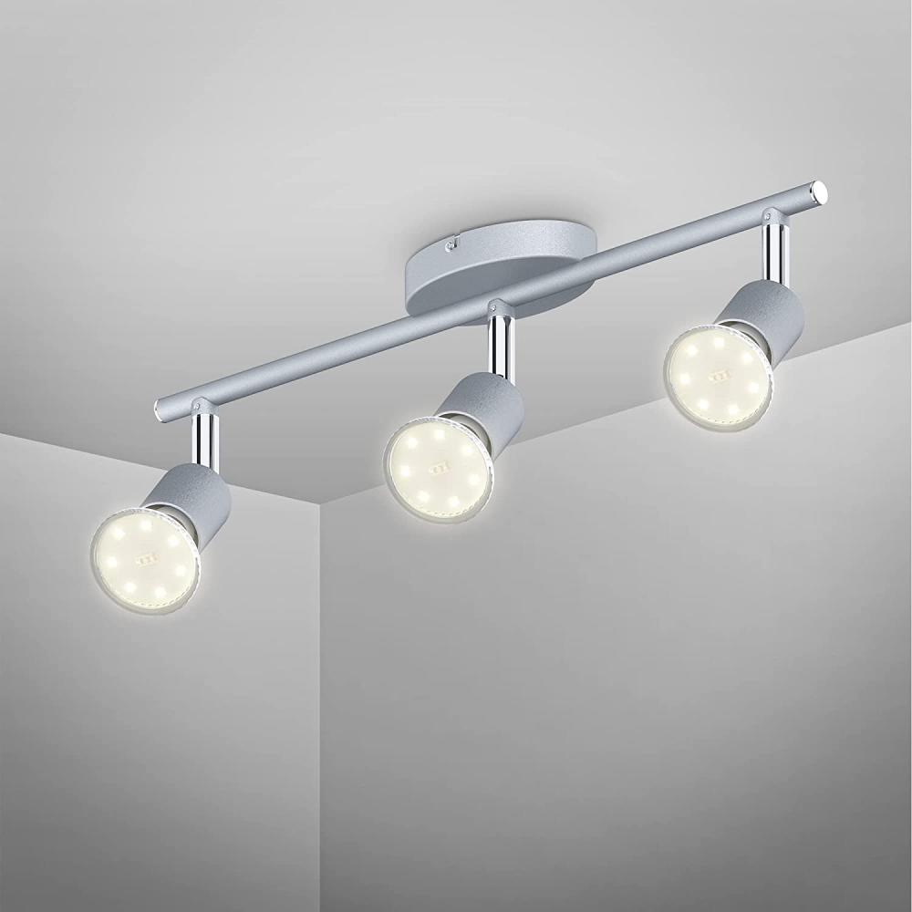 LED Deckenleuchte Wohnzimmer GU10 Spot-Leuchte Decken-Lampe Büro 3-flammig Küche Bild 1
